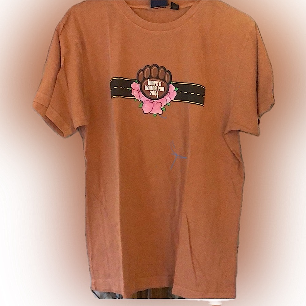 Southwell Sports fundraiser t-shirt Mark’s Azalea 🌺 Marathon, 2004 SIZE LARGE